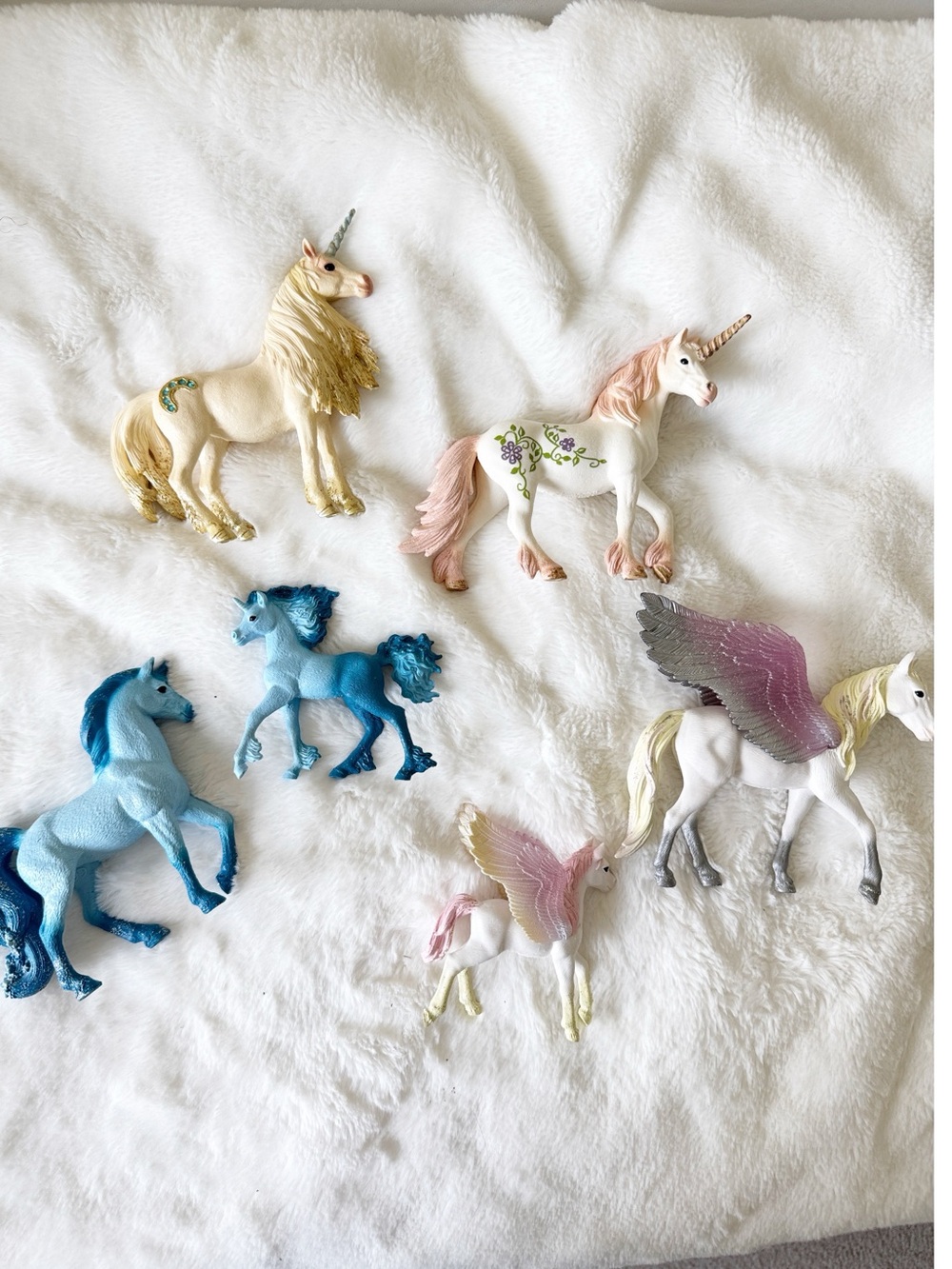 Schleich magical unicorns horse figurine toy lot bundle- 6